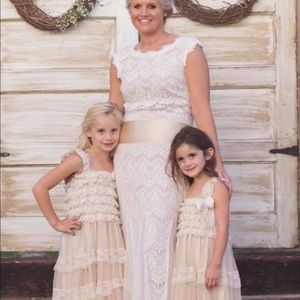 Wedding dress. Ribbon for waist band not included.